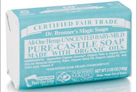 Dr. Bronner’s unscented soap