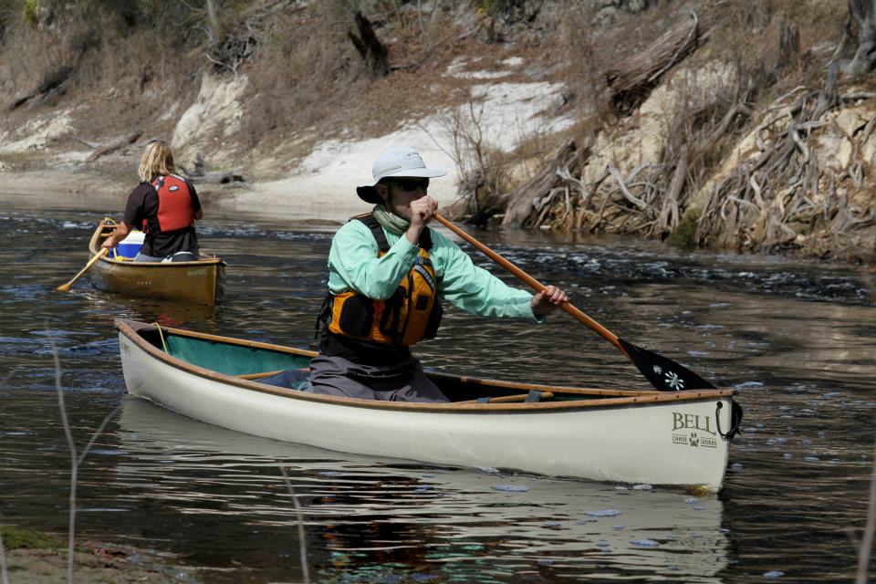escape to tip a canoe on the Suwannee River